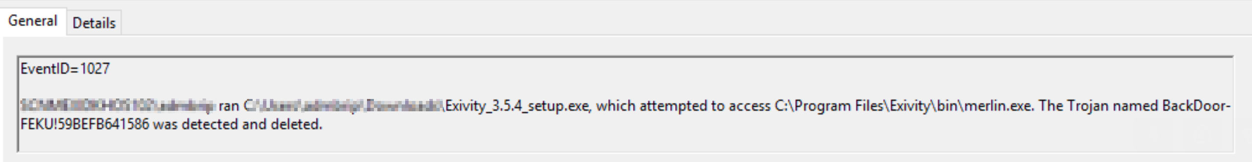 A/V software may deny access to merlin.exe
